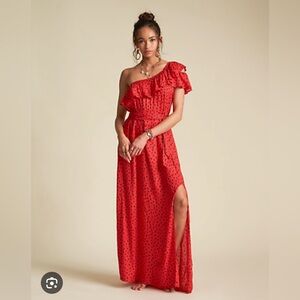 Sincerely Jules x Billabong ruffles one shoulder dress.